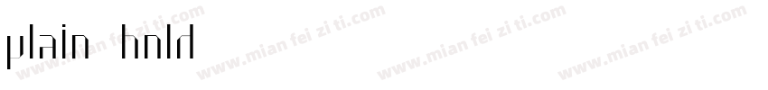 plain bold字体转换